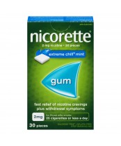 Nicorette Nicotine Gum Extreme Chill Mint 2mg